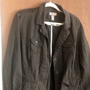 Wm's Jamaica Bay Army Green Jacket Size 24W